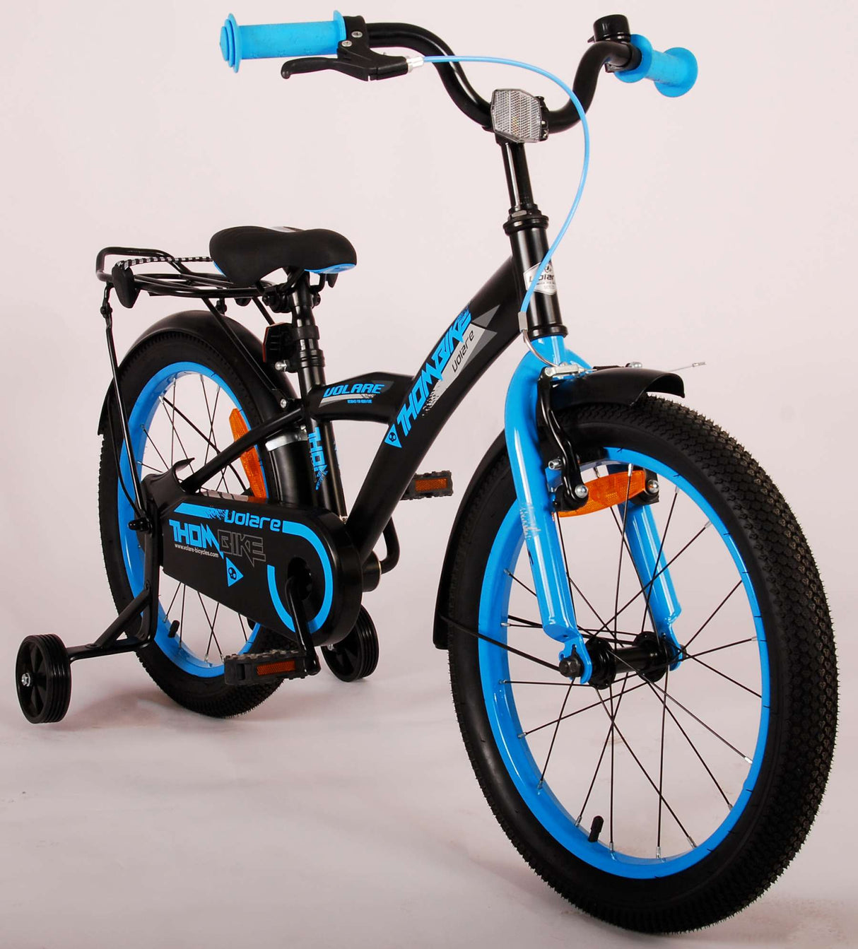 Volare Thombike Kinderfahrrad - Jungen - 18 Zoll - Schwarz Blau