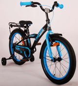 Volare Thombike Kinderfahrrad - Jungen - 18 Zoll - Schwarz Blau