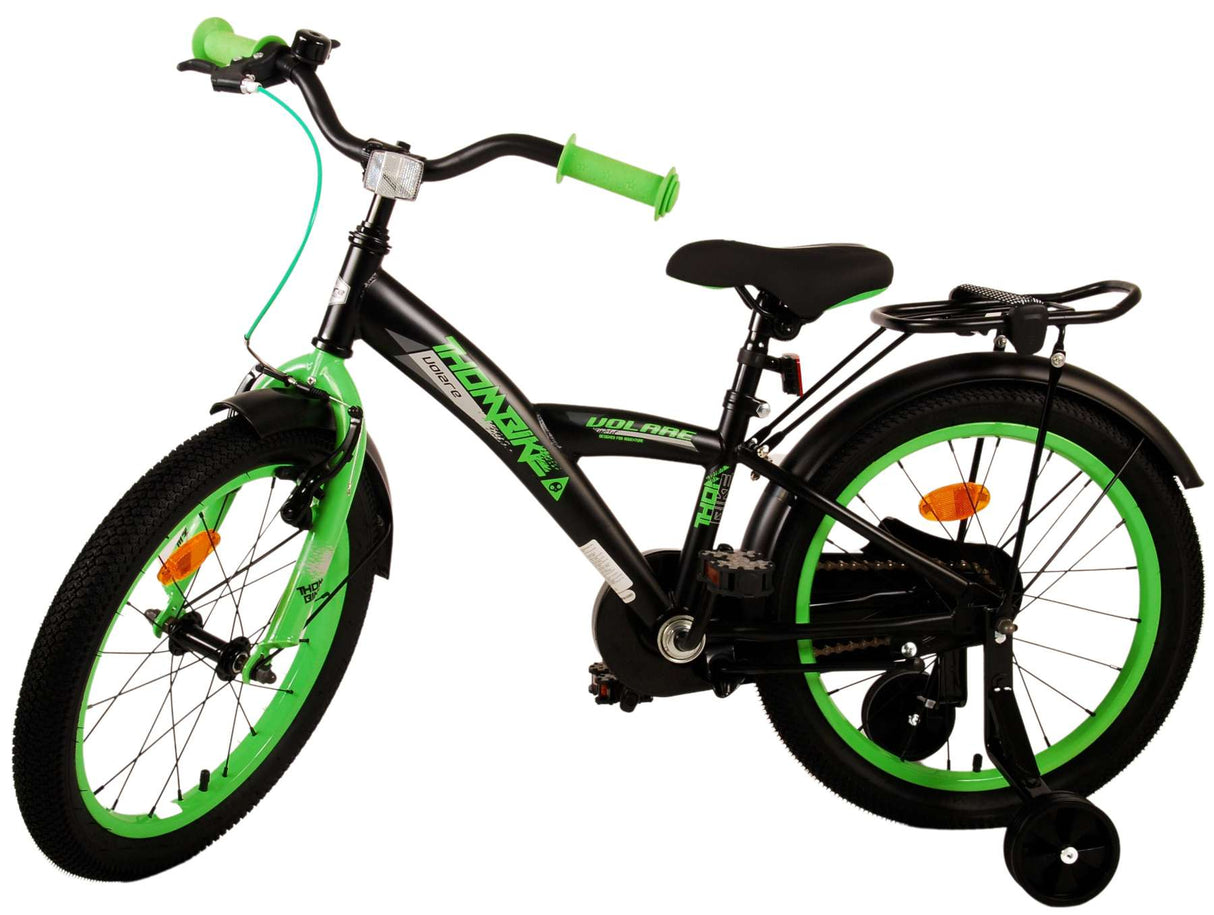 Volare Thombike Kinderfahrrad - Jungen - 18 Zoll - Schwarz Grün
