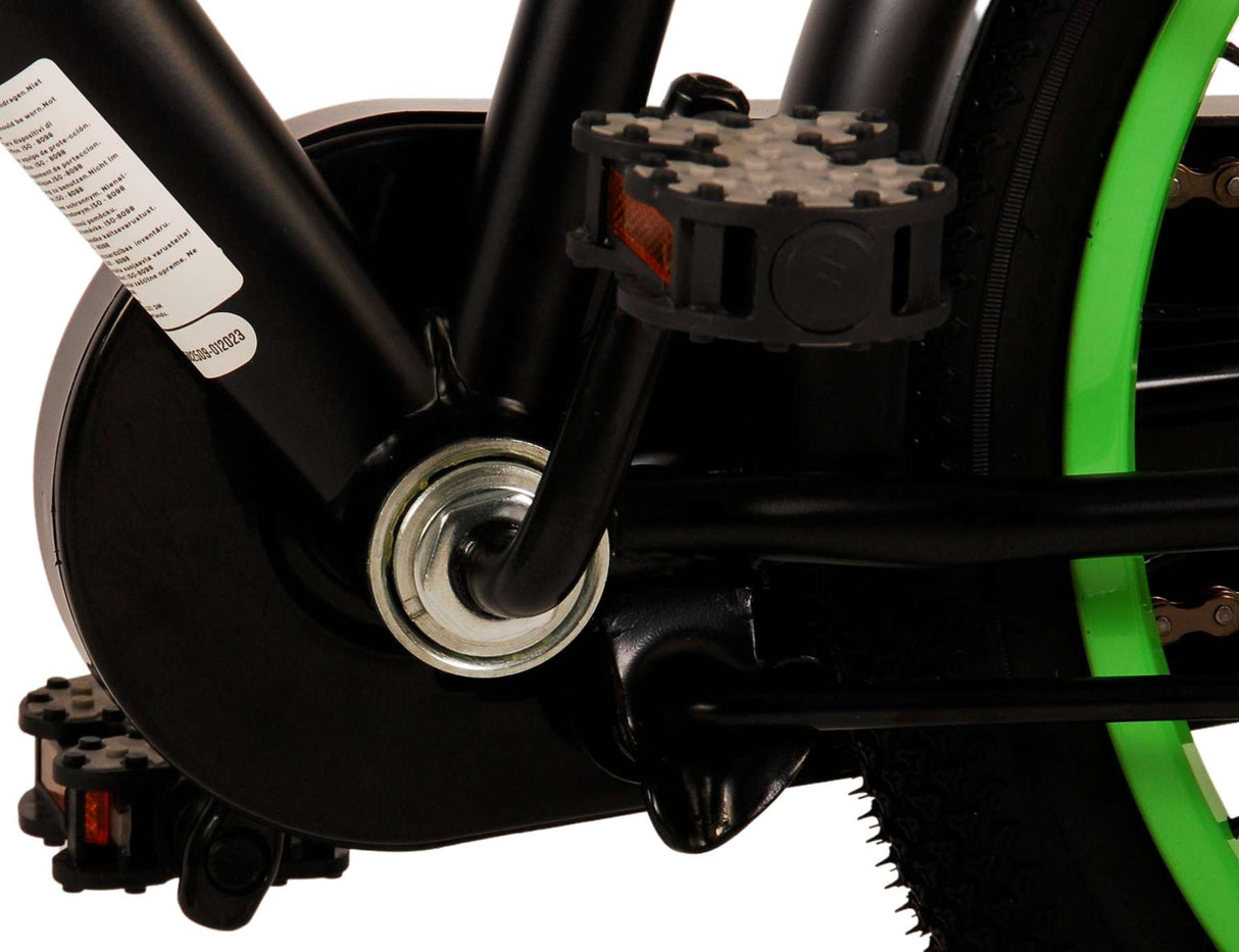 Volare Thombike Kinderfahrrad - Jungen - 18 Zoll - Schwarz Grün