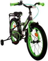 Volare Thombike Kinderfahrrad - Jungen - 18 Zoll - Schwarz Grün
