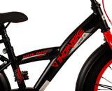 Volare Thombike Kinderfahrrad - Jungen - 18 Zoll - Schwarz Rot