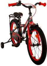 Volare Thombike Kinderfahrrad - Jungen - 18 Zoll - Schwarz Rot