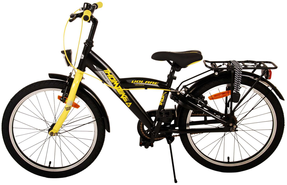 Volare Thombike Kinderfahrrad - Jungen - 20 Zoll - Schwarz Gelb - Zweihandbremsen