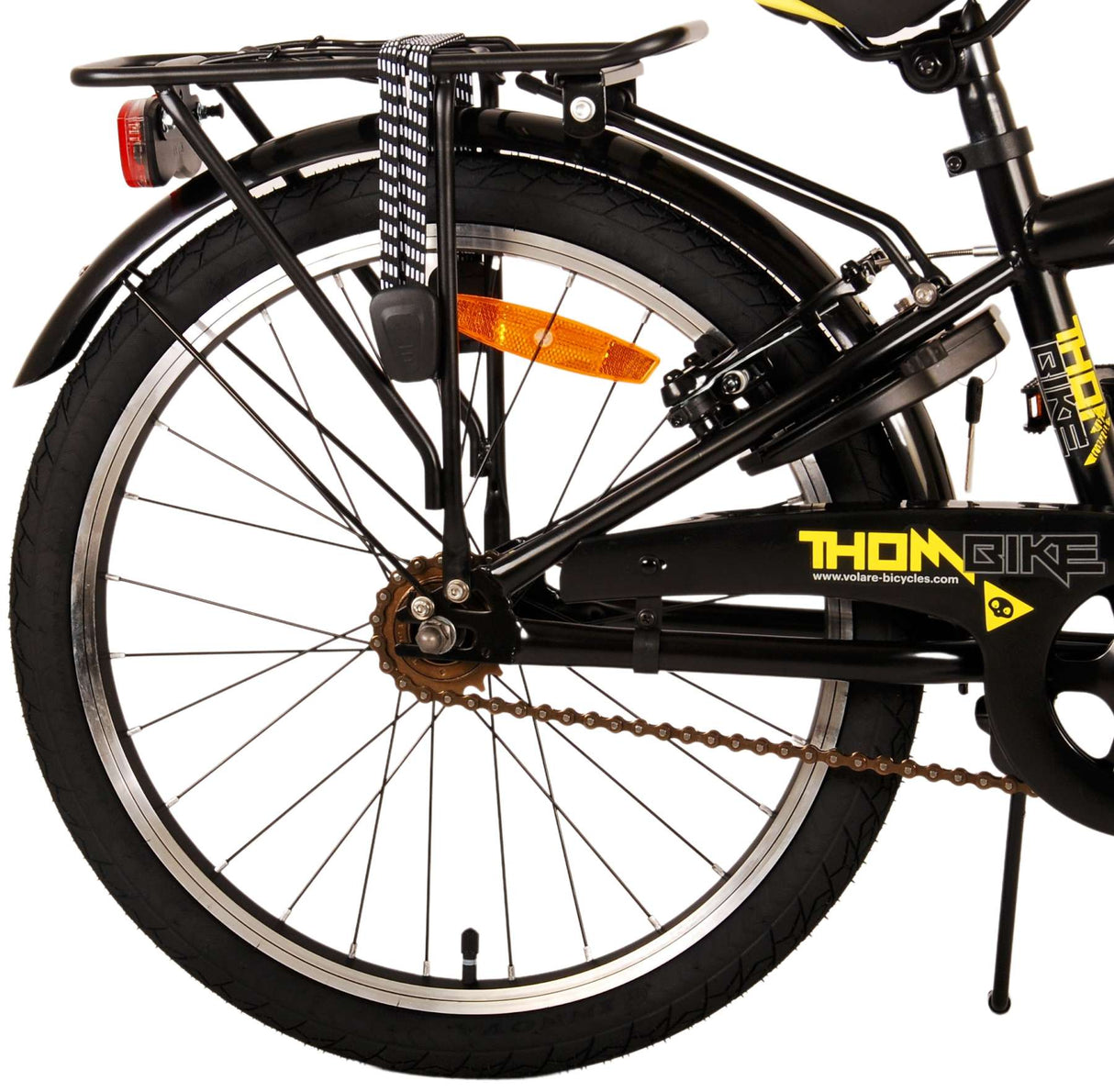 Volare Thombike Kinderfahrrad - Jungen - 20 Zoll - Schwarz Gelb - Zweihandbremsen