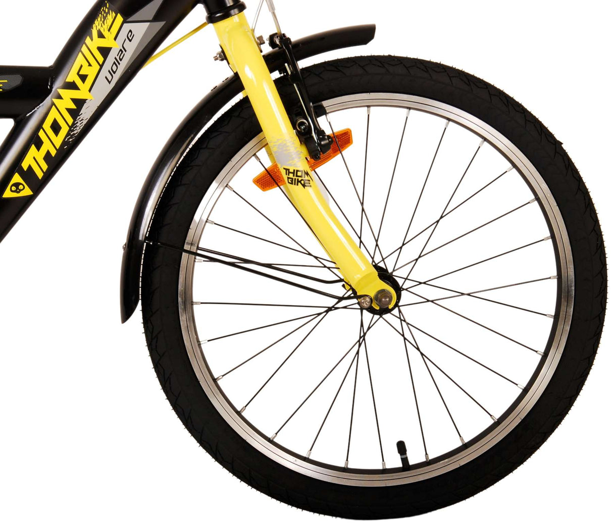 Volare Thombike Kinderfahrrad - Jungen - 20 Zoll - Schwarz Gelb - Zweihandbremsen
