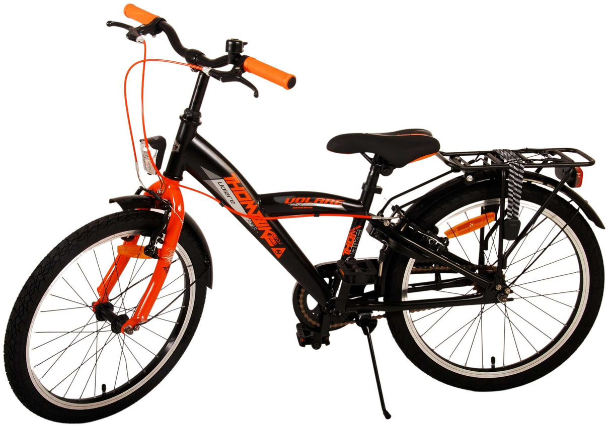 Volare Thombike Kinderfahrrad - Jungen - 20 Zoll - Schwarz Orange - Zweihandbremsen