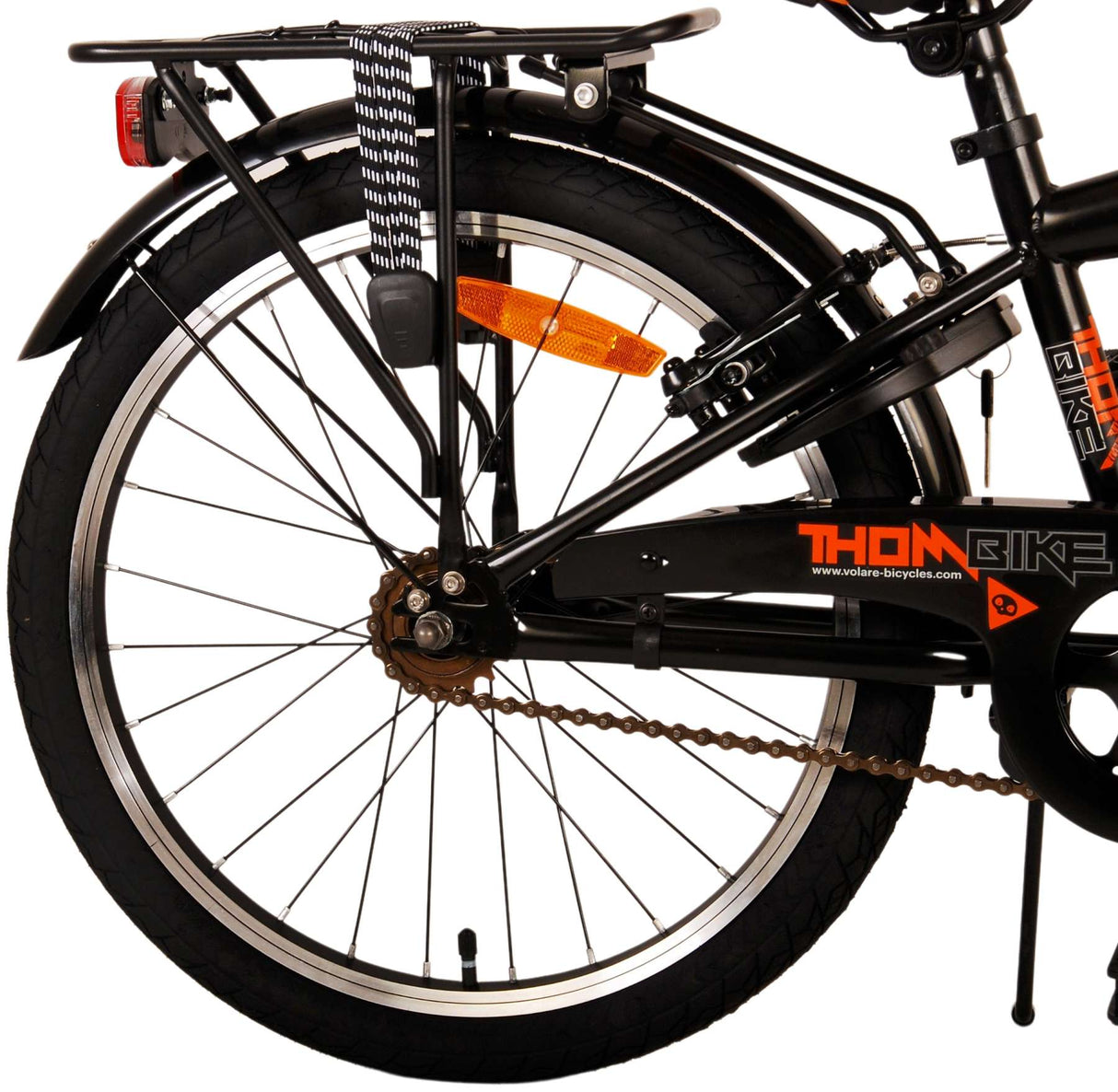 Volare Thombike Kinderfahrrad - Jungen - 20 Zoll - Schwarz Orange - Zweihandbremsen