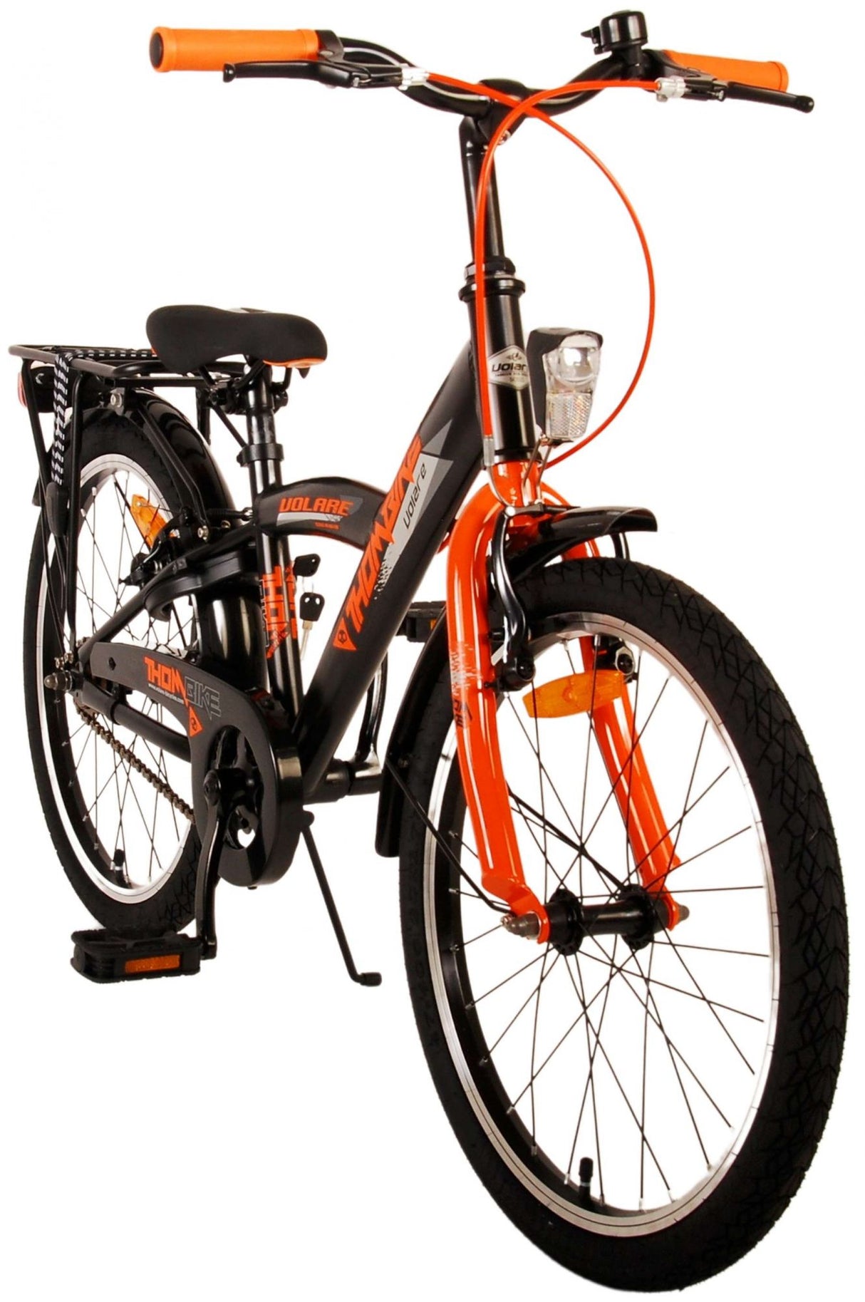 Volare Thombike Kinderfahrrad - Jungen - 20 Zoll - Schwarz Orange - Zweihandbremsen