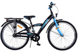 Volare Thombike Kinderfahrrad - Jungen - 24 Zoll - Schwarz Blau - 3 Gänge