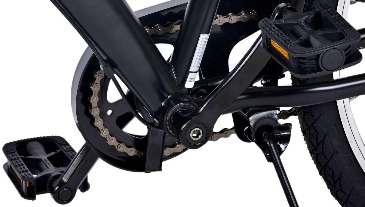 Volare Thombike Kinderfahrrad - Jungen - 24 Zoll - Schwarz Blau - 3 Gänge