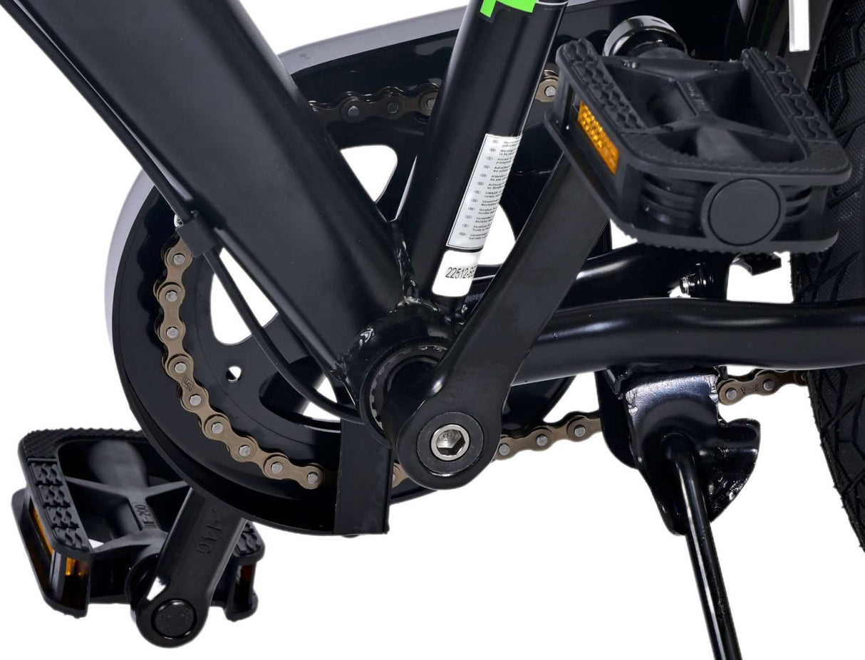 Volare Thombike Kinderfahrrad - Jungen - 24 Zoll - Grün Schwarz - 3 Gänge