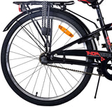 Volare Thombike Kinderfahrrad - Jungen - 24 Zoll - Schwarz Rot - 3 Gänge