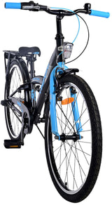 Volare Thombike Kinderfahrrad - Jungen - 24 Zoll - Schwarz Blau - 3 Gänge