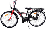 Volare Thombike Kinderfahrrad - Jungen - 24 Zoll - Schwarz Rot - 3 Gänge