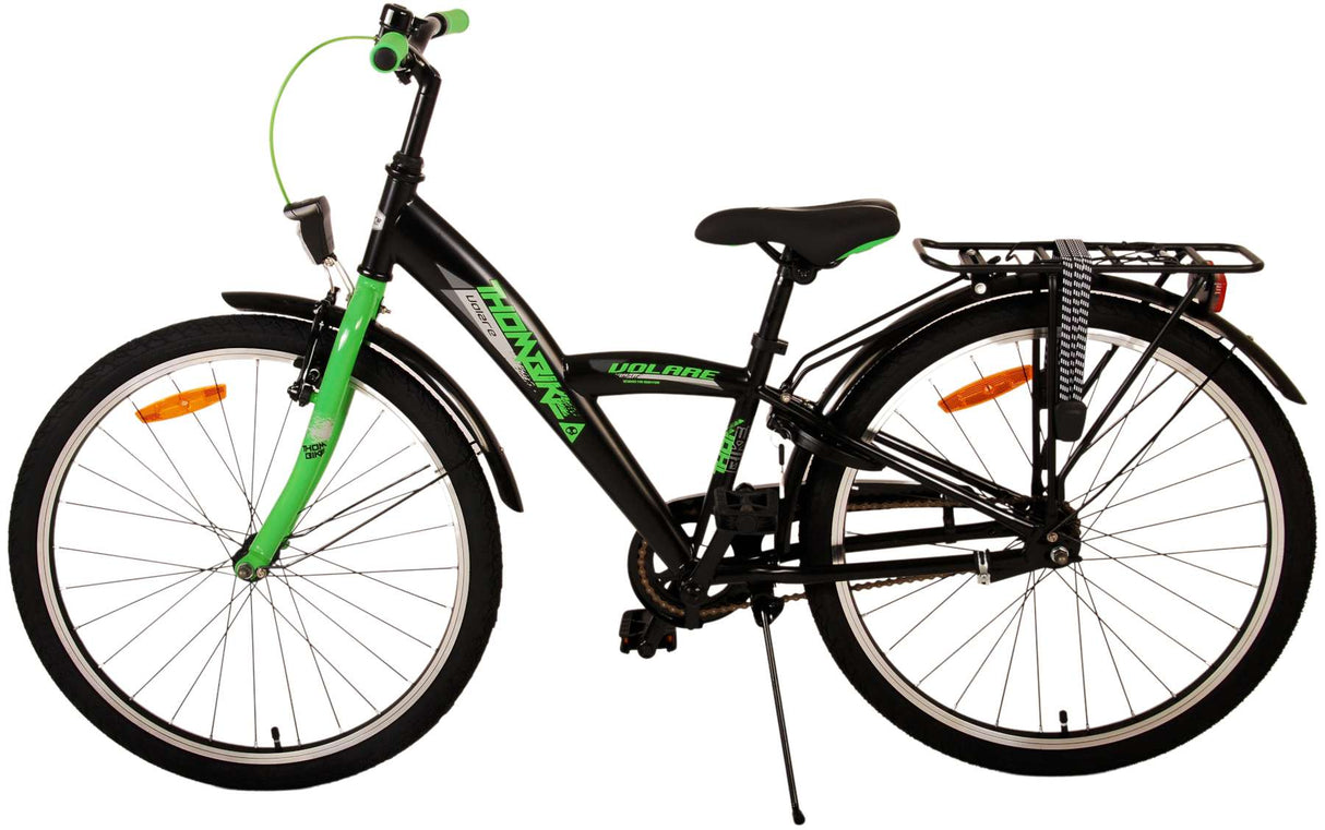 Volare Thombike Kinderfahrrad - Jungen - 24 Zoll - Schwarz Grün