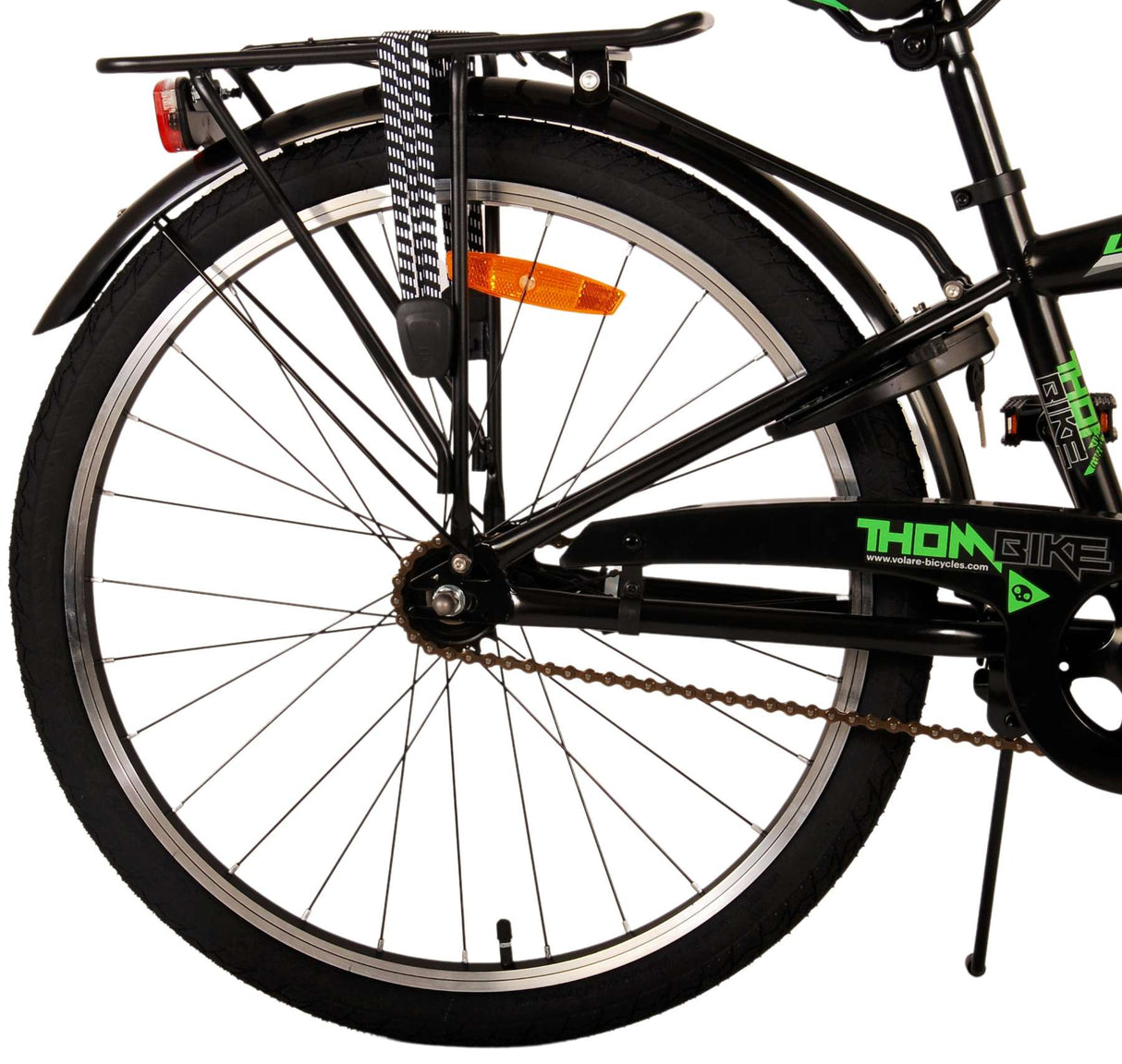 Volare Thombike Kinderfahrrad - Jungen - 24 Zoll - Schwarz Grün