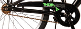 Volare Thombike Kinderfahrrad - Jungen - 24 Zoll - Schwarz Grün - Zweihandbremsen