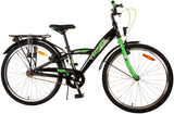 Volare Thombike Kinderfahrrad - Jungen - 24 Zoll - Schwarz Grün - Zweihandbremsen