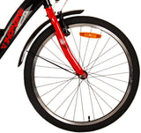Volare Thombike Kinderfahrrad - Jungen - 24 Zoll - Schwarz Rot