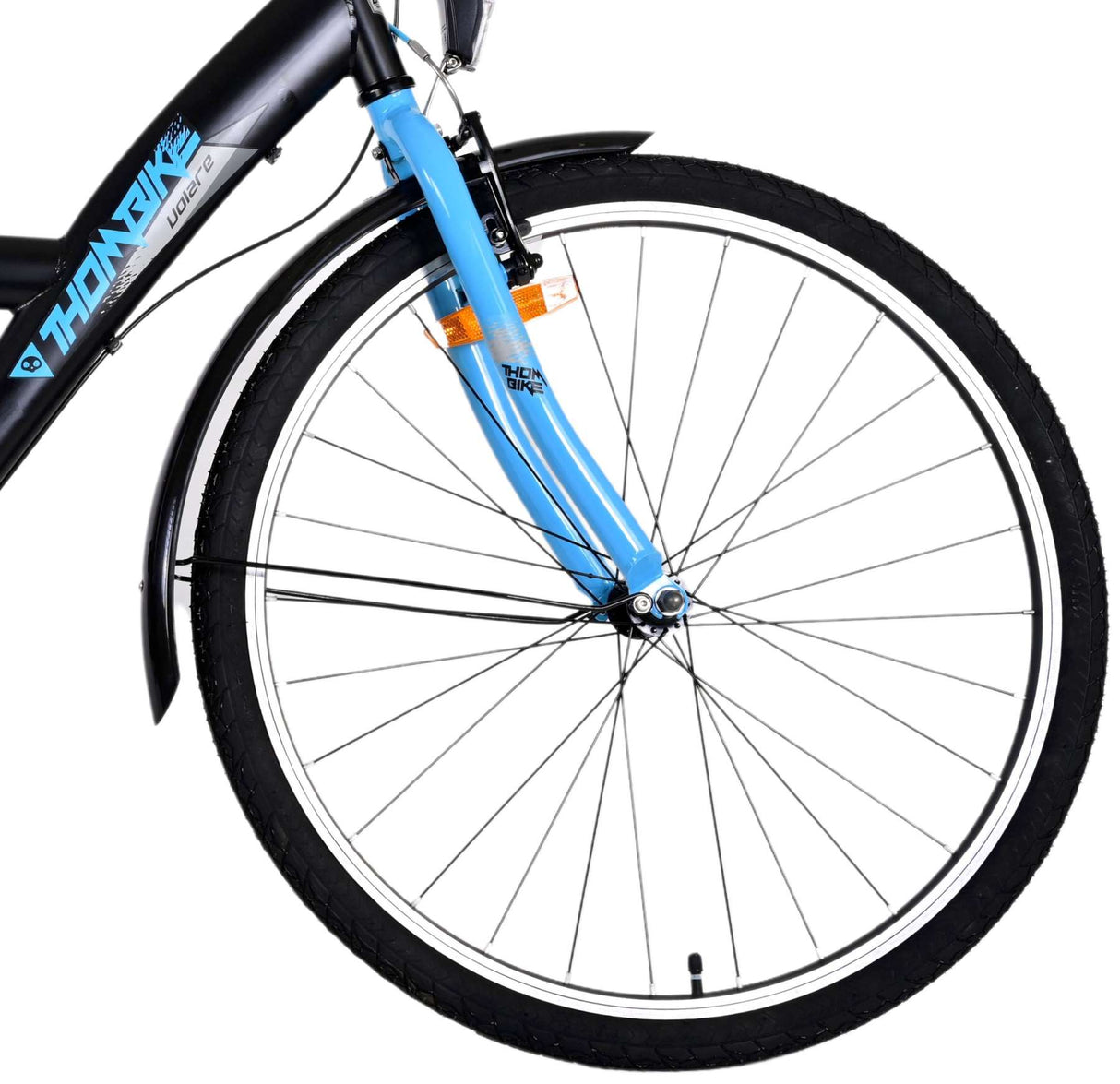 Volare Thombike Kinderfahrrad - Jungen - 26 Zoll - Schwarz Blau - 3 Gänge