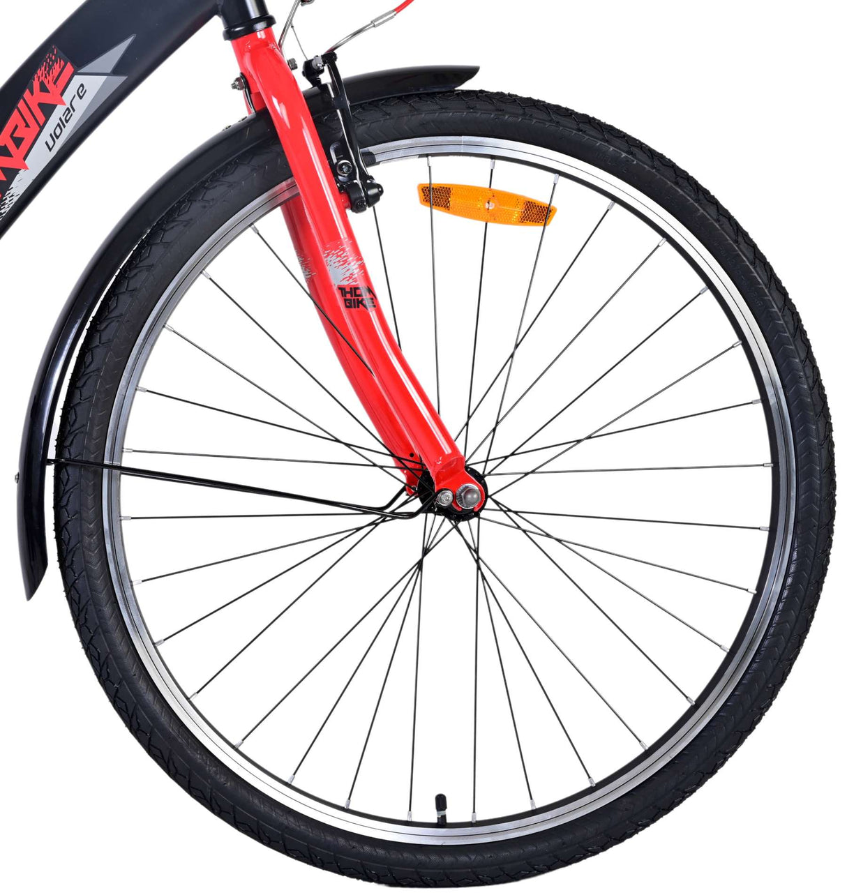 Volare Thombike Kinderfahrrad - Jungen - 26 Zoll - Schwarz Rot