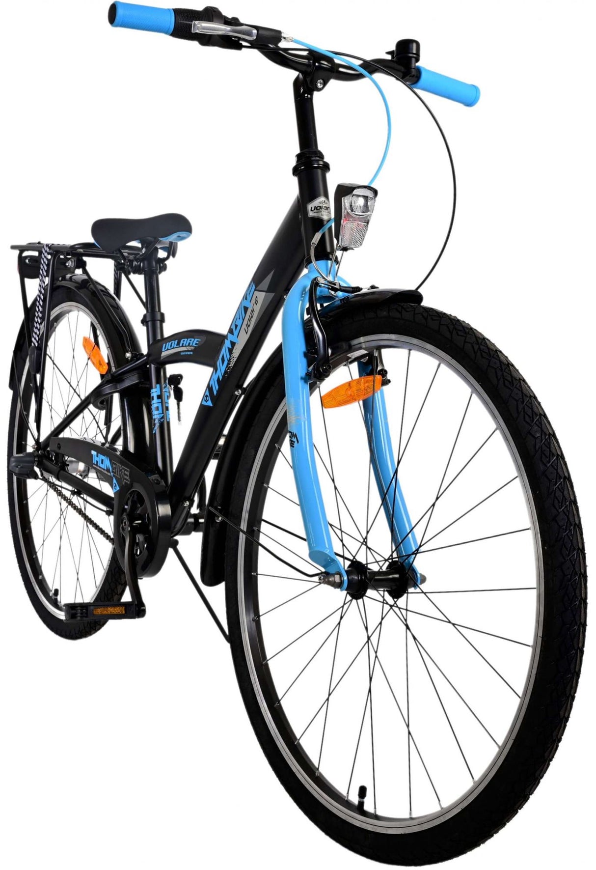 Volare Thombike Kinderfahrrad - Jungen - 26 Zoll - Schwarz Blau - 3 Gänge