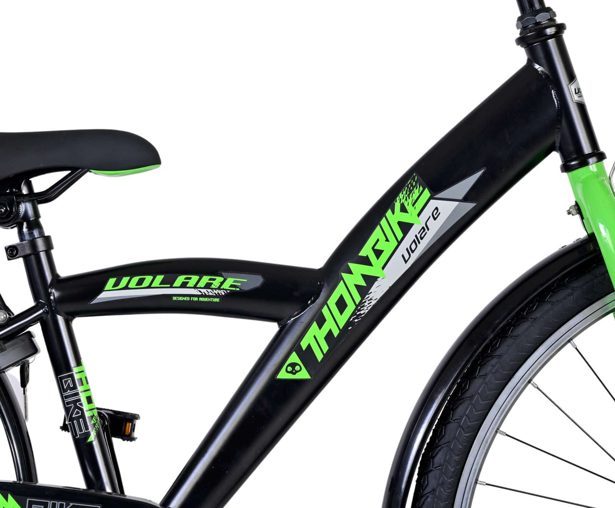 Volare Thombike Kinderfahrrad - Jungen - 26 Zoll - Schwarz Grün