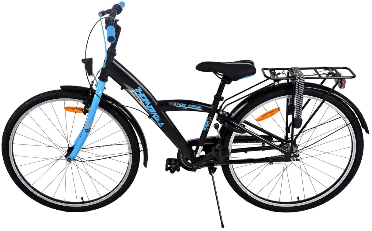 Volare Thombike Kinderfahrrad - Jungen - 26 Zoll - Schwarz Blau - 3 Gänge