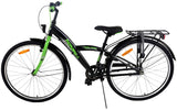 Volare Thombike Kinderfahrrad - Jungen - 26 Zoll - Schwarz Grün - 3 Gänge
