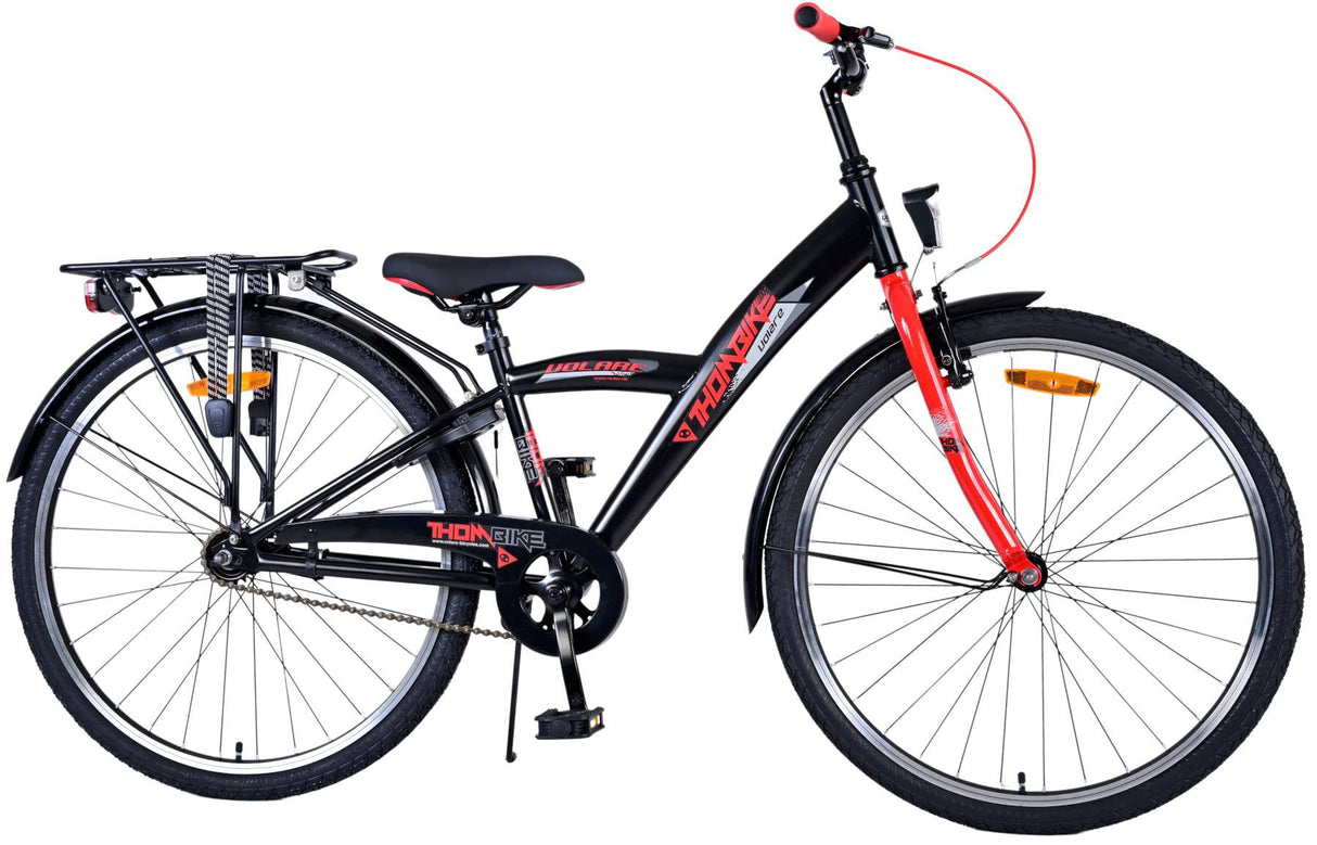 Volare Thombike Kinderfahrrad - Jungen - 26 Zoll - Schwarz Rot