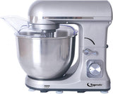 Topmatic PKM-1400.3 Silberfarben Multifunktionsmixer 1400W 1400 Watt 5 L Küchenmaschine Teigmaschine