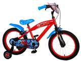 Marvel Spiderman 16 Zoll Kinderfahrrad blau/rot mit zwei Handbremsen - Sicherheit, Komfort und Spaß in einem!