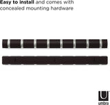 leichte Montage des Umbra Hooks Flip 8 318858-1143 Garderobenhaken