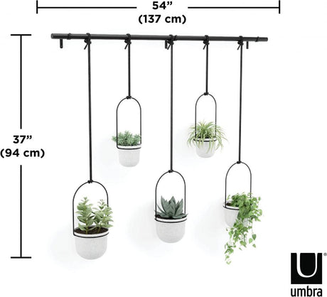 hÃ¶henverstellbarer Umbra Triflora WHITE HÃ¤ngeblumentopf