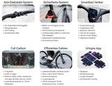 NewUrtopia Smartes Carbon E-Bike Sirius Gr. M 35Nm Blinker Anti Diebstahl Navi App Sprachsteuerung