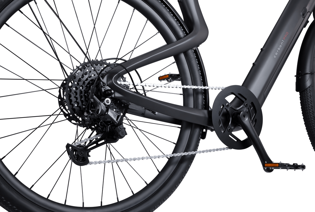 Urtopia Carbon 1 Pro E-Bike Größe L – 17 kg leichtes Pedelec mit Carbonrahmen, 130 km Reichweite, GPS-Diebstahlschutz, Fingerabdruck-Start, Navigation & Smartbar, 10-Gang