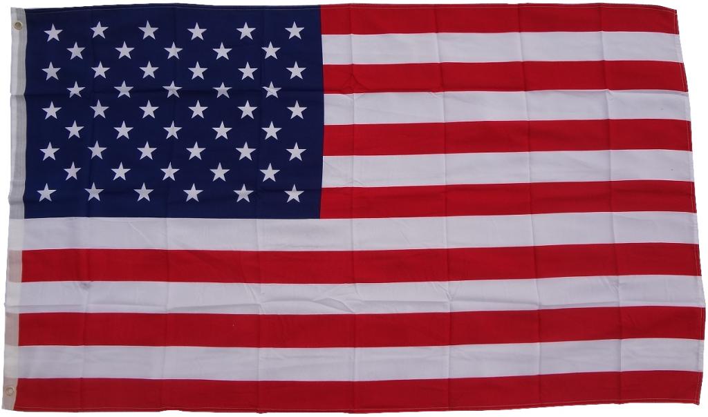 Flagge USA / Amerika 90 x 150 cm Fahne mit 2 Ösen 100g/m² Stoffgewicht Hissflagge