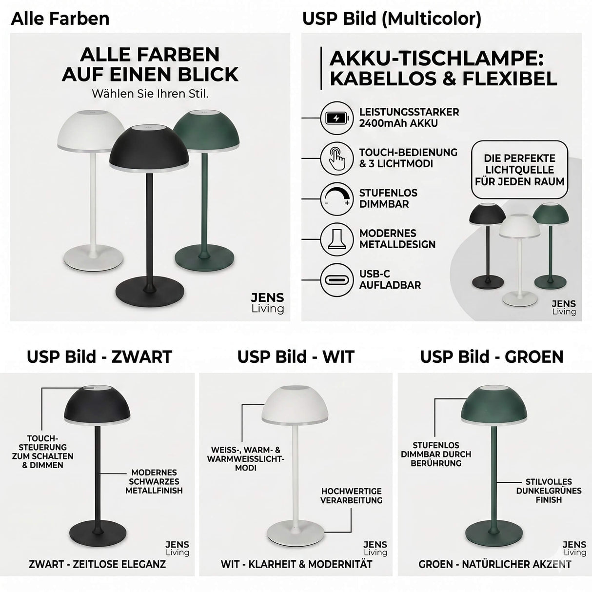 USPs der Jens Living LED Tischlampe