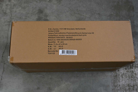 Verpackung Kinderhelm in pink für Mädchen