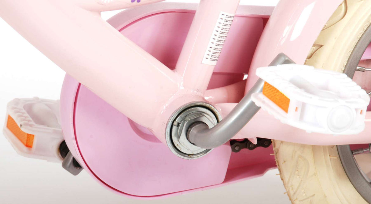 Volare Ashley Kinderfahrrad - Mädchen - 12 Zoll - Rosa - 95% zusammengebaut