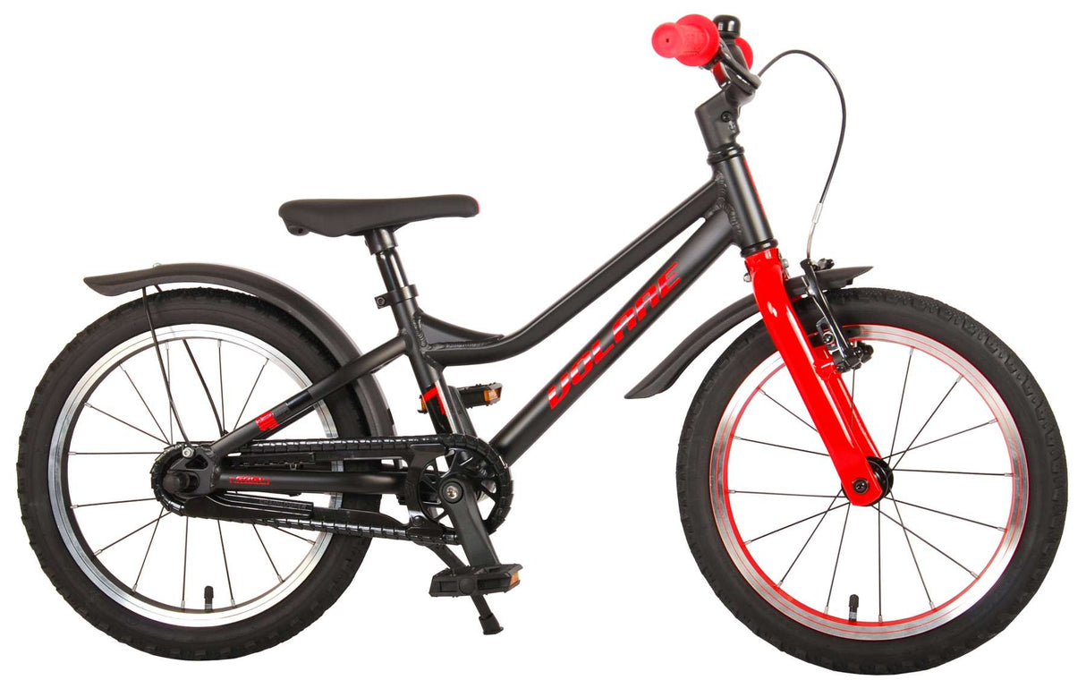 Volare Blaster Kinderfahrrad - Jungen - 16 Zoll - Schwarz/Rot - Prime Collection
