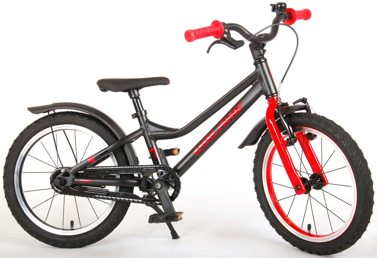 Volare Blaster Kinderfahrrad - Jungen - 16 Zoll - Schwarz/Rot - Prime Collection