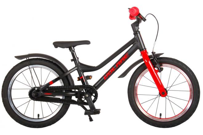 Volare Blaster Kinderfahrrad - Jungen - 16 Zoll - Schwarz/Rot - Prime Collection