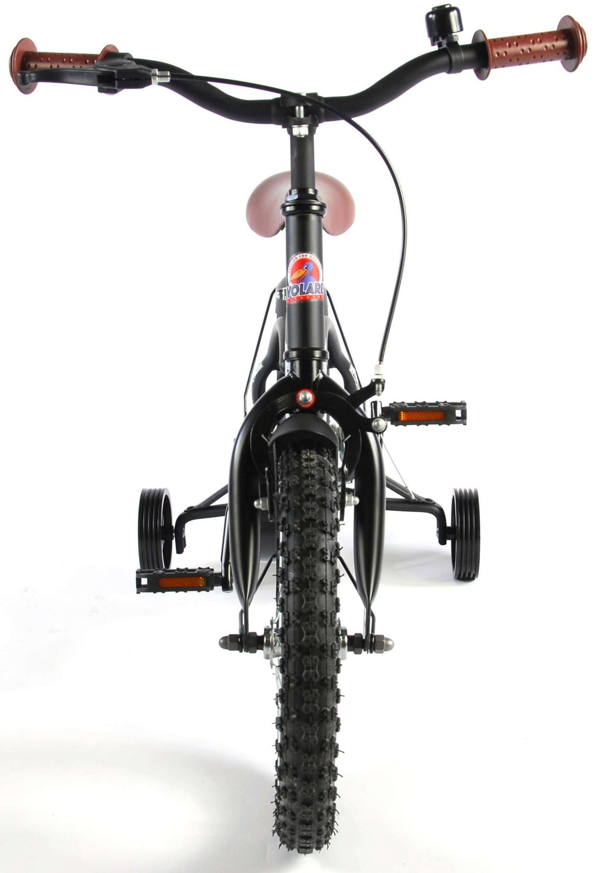 Volare Black Cruiser Kinderfahrrad - Jungen - 14 Zoll - Schwarz - 95% zusammengebaut