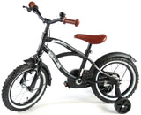 Volare Black Cruiser Kinderfahrrad - Jungen - 14 Zoll - Schwarz - 95% zusammengebaut