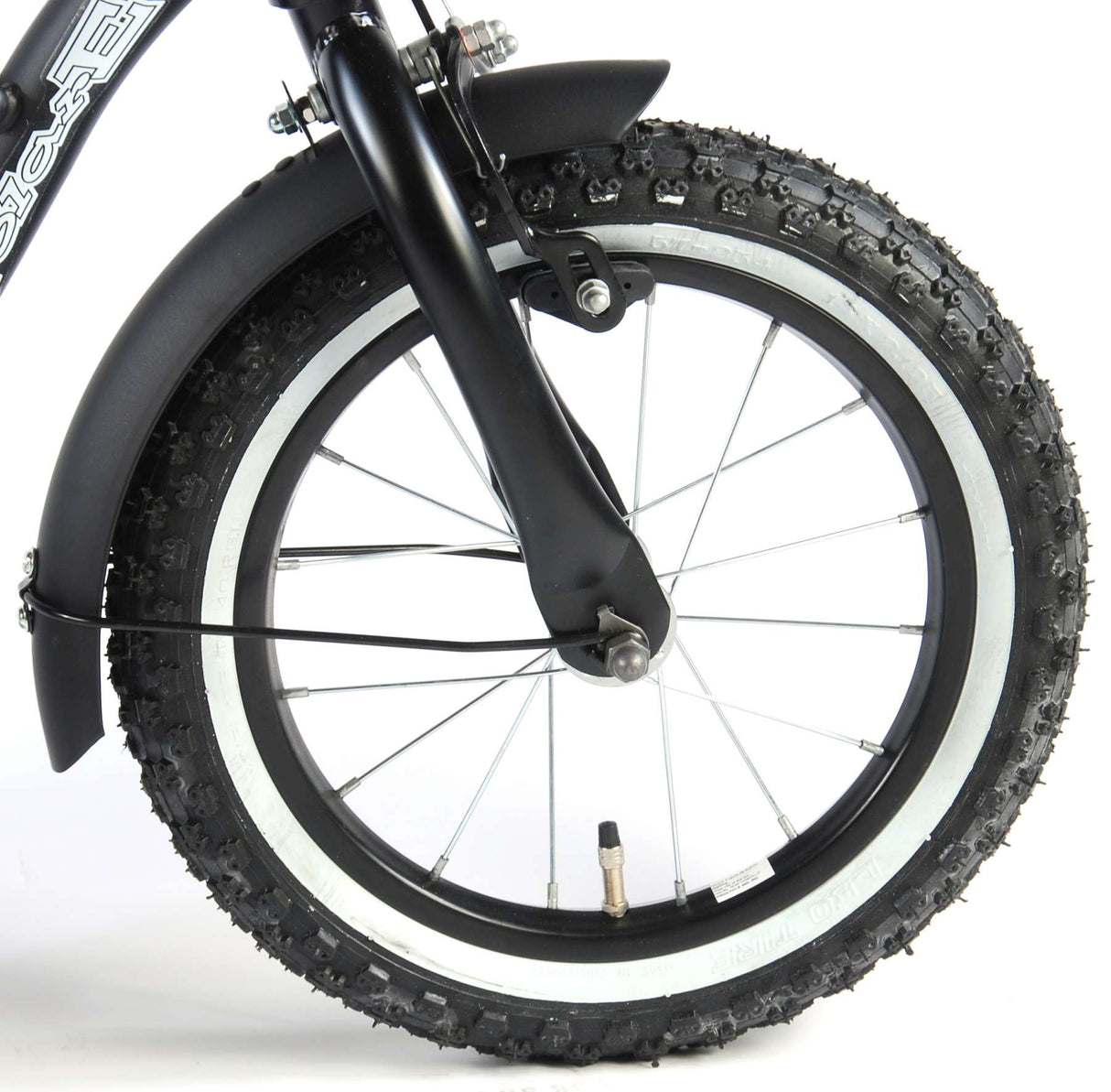 Volare Black Cruiser Kinderfahrrad - Jungen - 14 Zoll - Schwarz - 95% zusammengebaut
