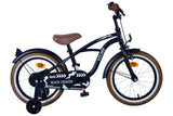 Volare Black Cruiser Kinderfahrrad für Jungen - 16 Zoll in Schwarz mit Handbremse und Rücktrittbremse