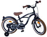 Volare Black Cruiser Kinderfahrrad für Jungen - 16 Zoll in Schwarz mit Handbremse und Rücktrittbremse