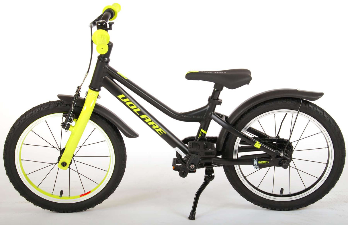 Volare Blaster Kinderfahrrad - Jungen - 16 Zoll - Schwarz/Grün - Prime Collection